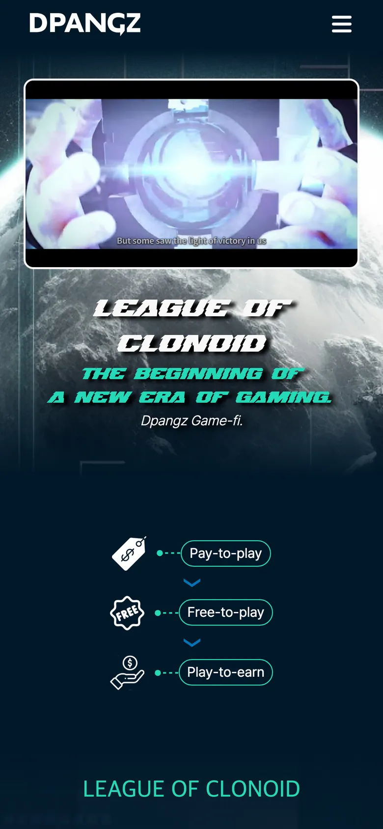 Dpangz — League of Clonoid 모바일 화면